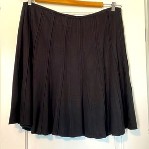 Alfani black knit panel skirt